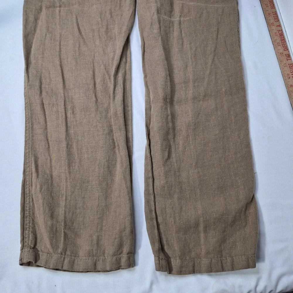 The Territory Ahead Sunshine Coast Linen Drawstring Pants Mens Large 32 Brown